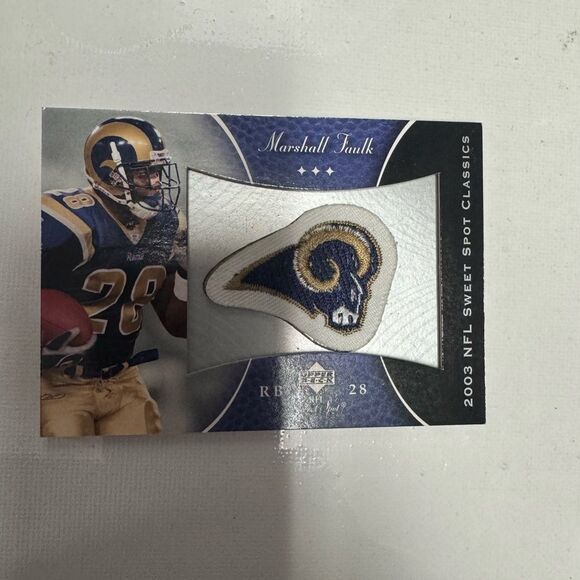 2003 Marshall Faulk sweet spot classics #P-MF mint condition - Picture 3 of 4
